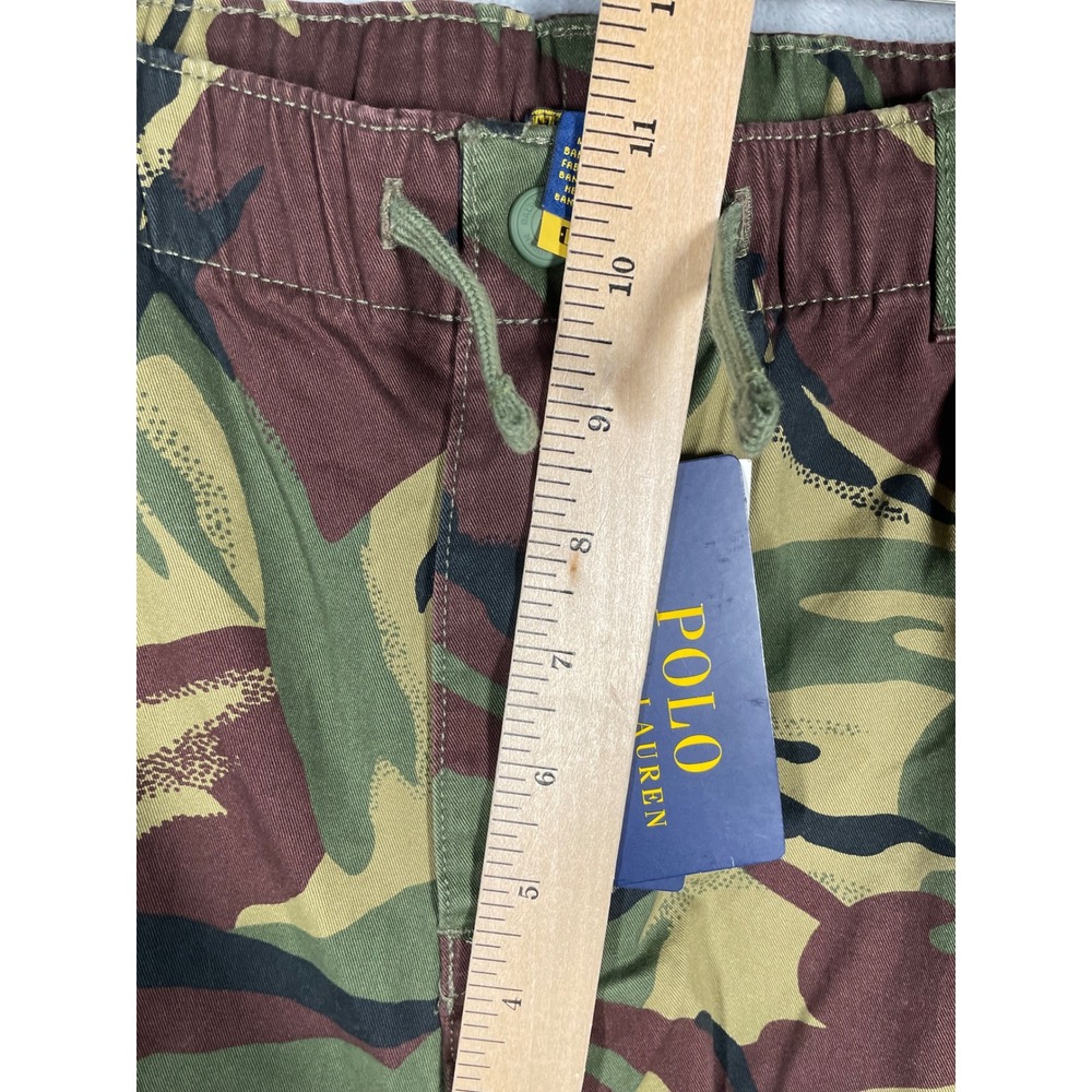 Polo Ralph Lauren Boys 20 Camouflage Cargo Pants Green Brown Brushstroke Camo - Picture 8 of 10